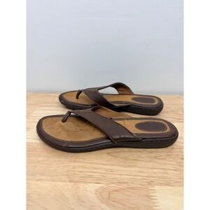 b.o.c. Born Concept Womens Brown Thong Flip Flop Sandals  Size 8 #63